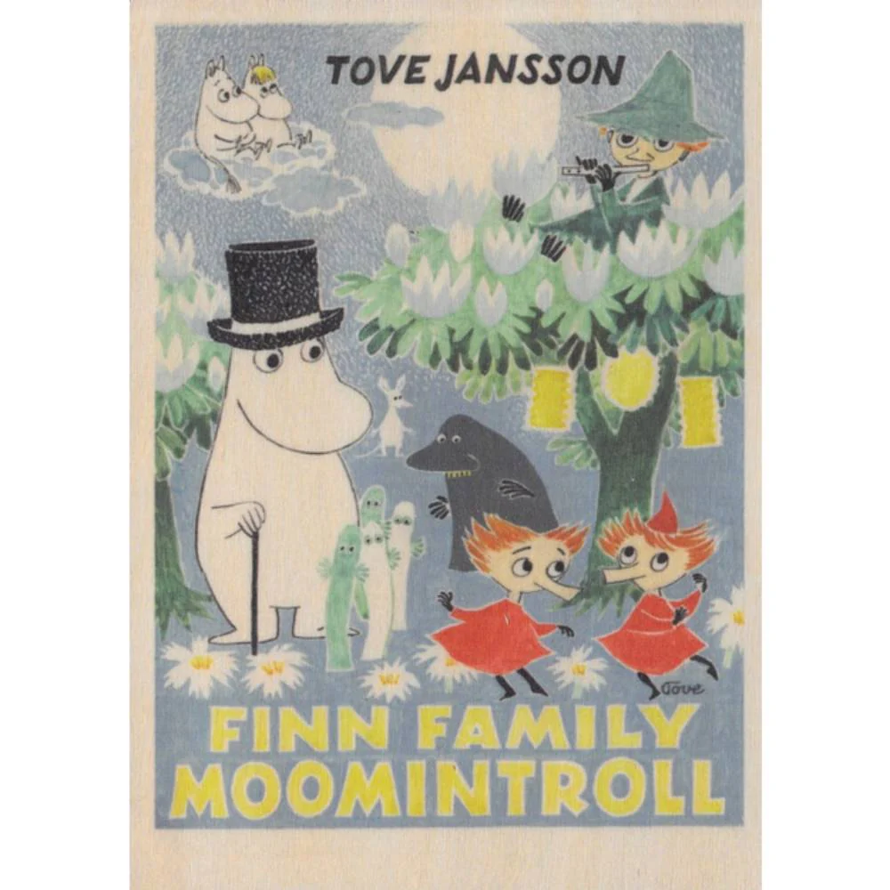 Finn Family Moomintroll Wooden Artwork