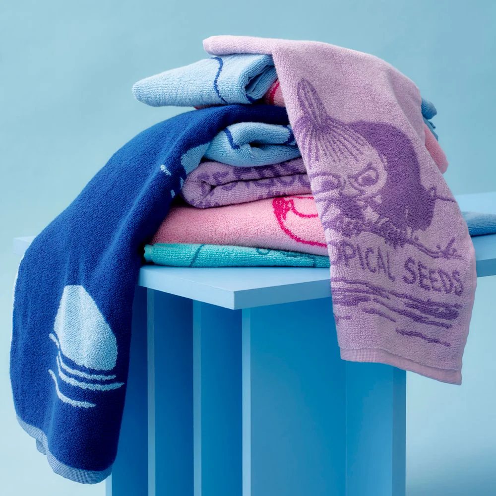 Moominpappa Bath Towel 70x140 Teal - Image 2