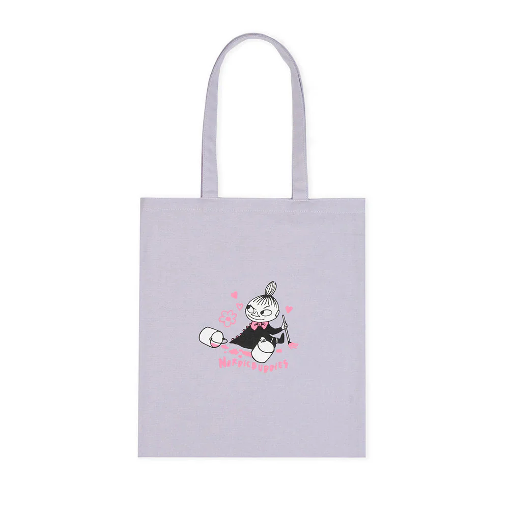 Little My Painting Tote Bag Lilac - Image 2