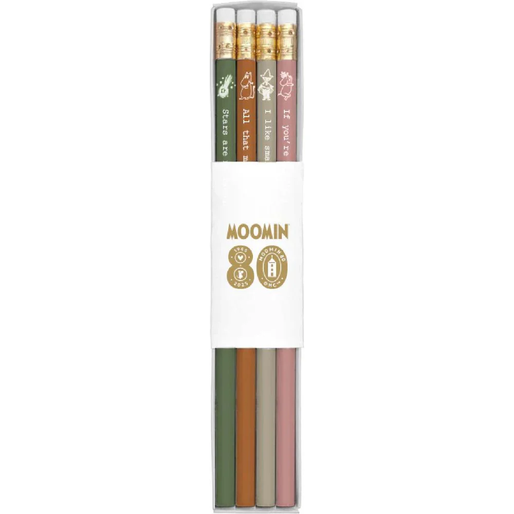 Moomin 80 Pencils Quotes 4pcs