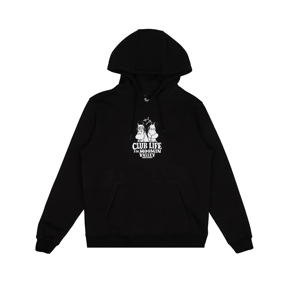 Moomin Club Life Hoodie Black - Image 2