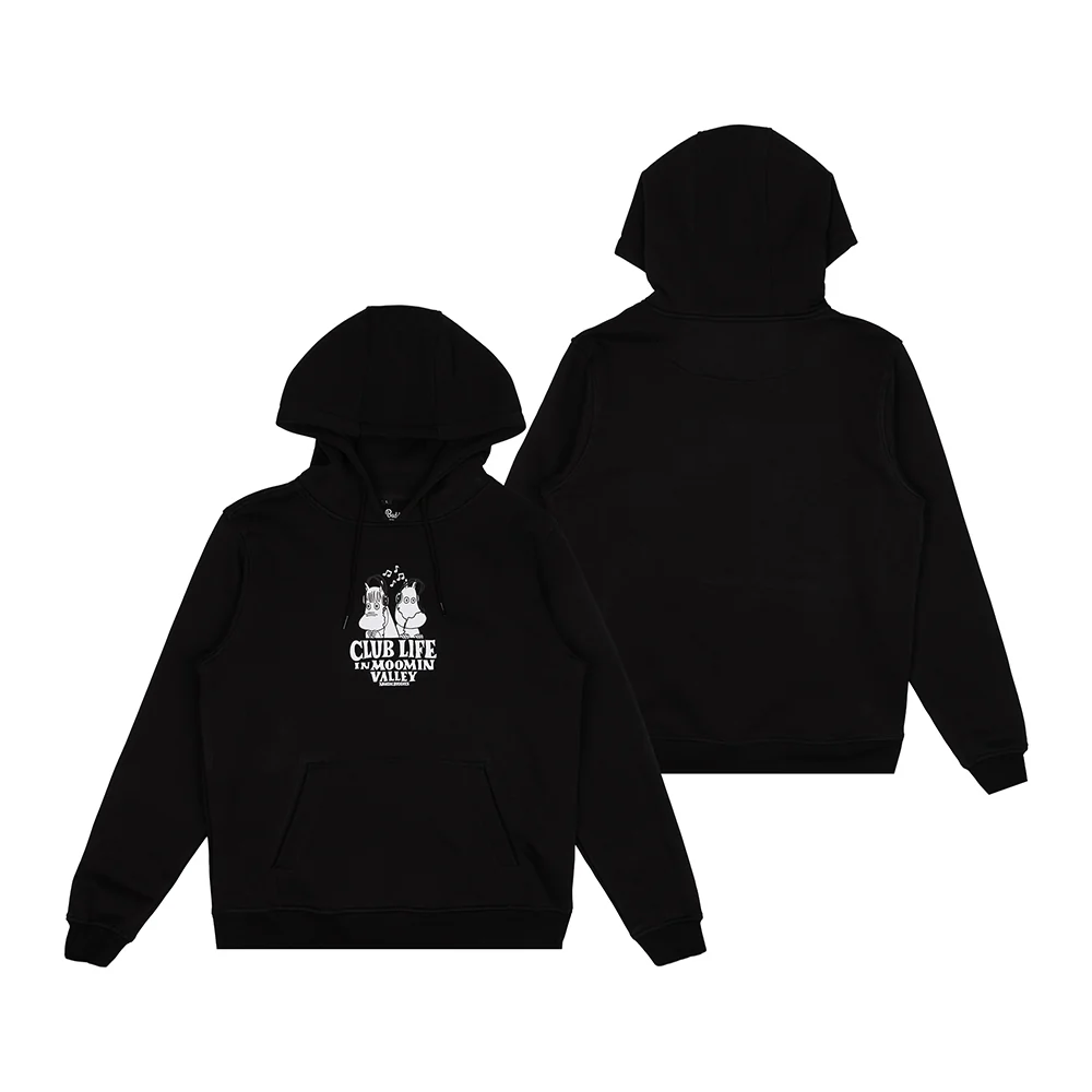 Moomin Club Life Hoodie Black - Image 4