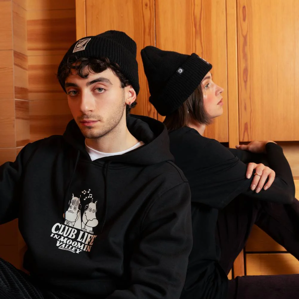 Moomin Club Life Hoodie Black - Image 5
