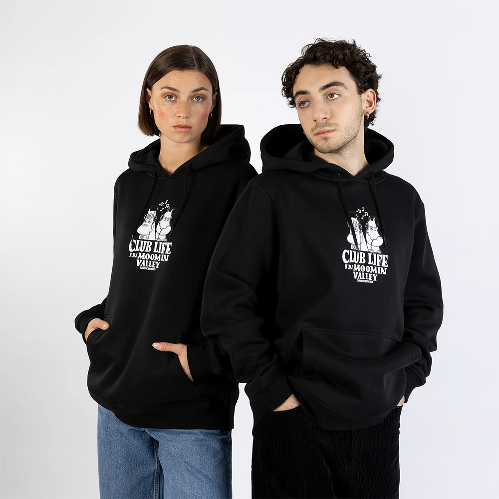Moomin Club Life Hoodie Black - Image 6