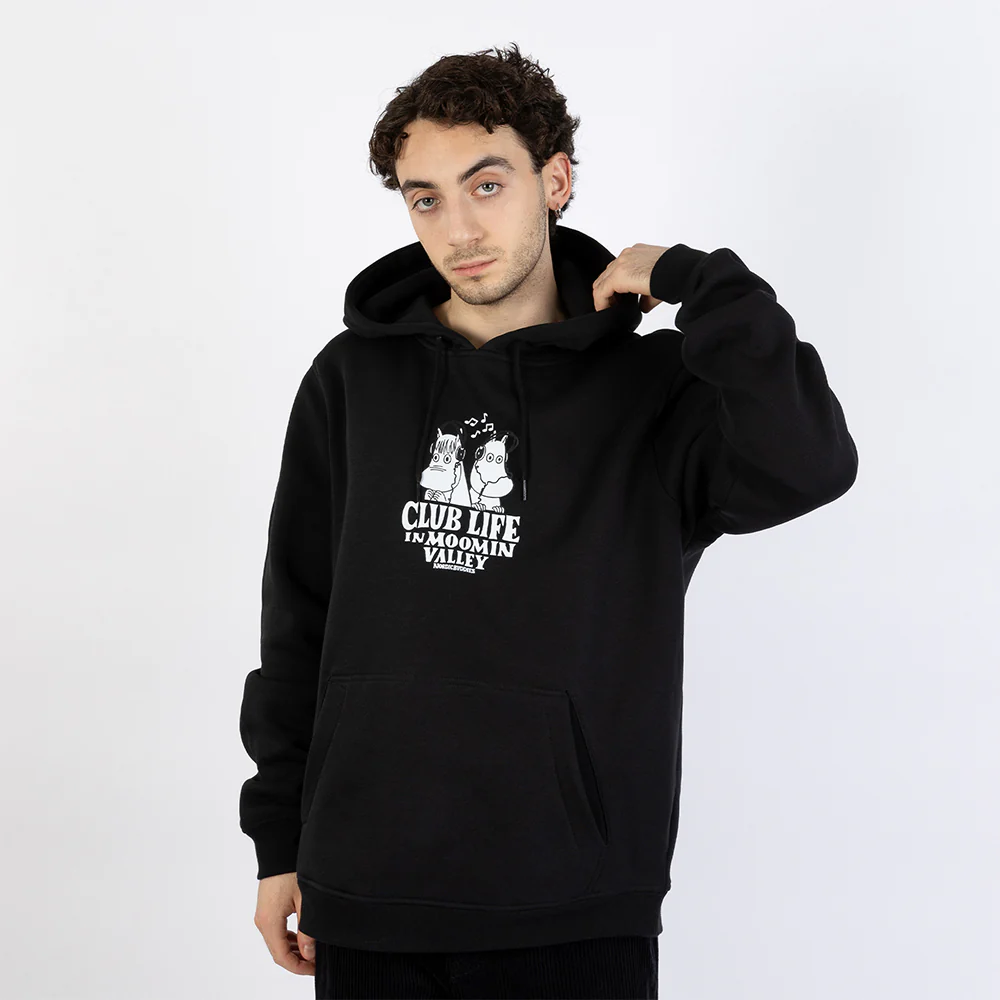 Moomin Club Life Hoodie Black - Image 7