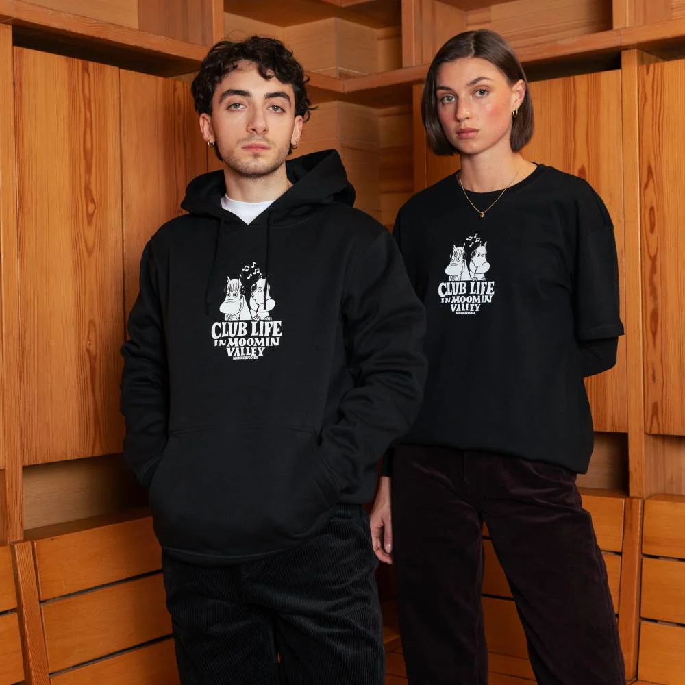 Moomin Club Life Hoodie Black - Image 9