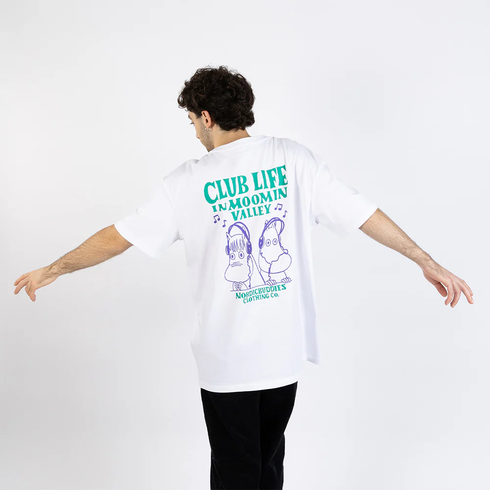 Moomin Club Life T-Shirt WhiteGreen - Image 5