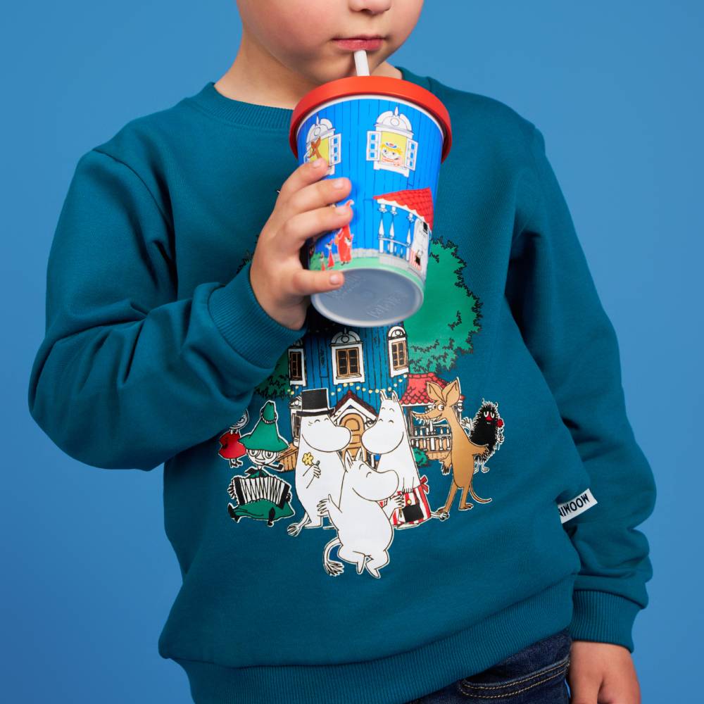 Moomin Festivity Sweatshirt Blue - Image 4