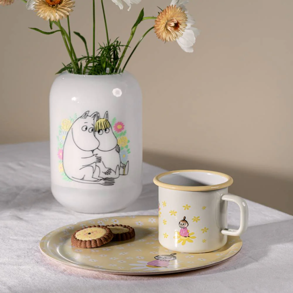Moomin Flowers Tray Yellow Ø25cm - Image 4