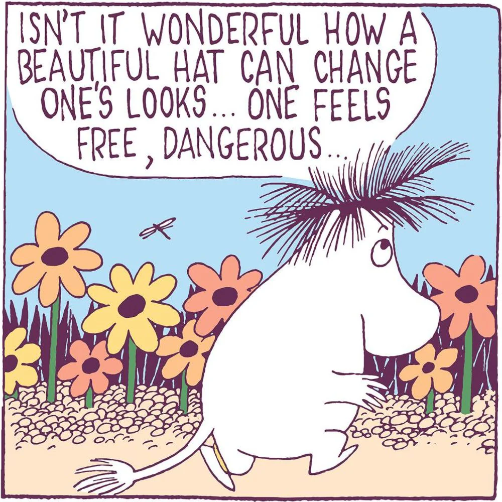 Moomin Free And Dangerous Greeting Card