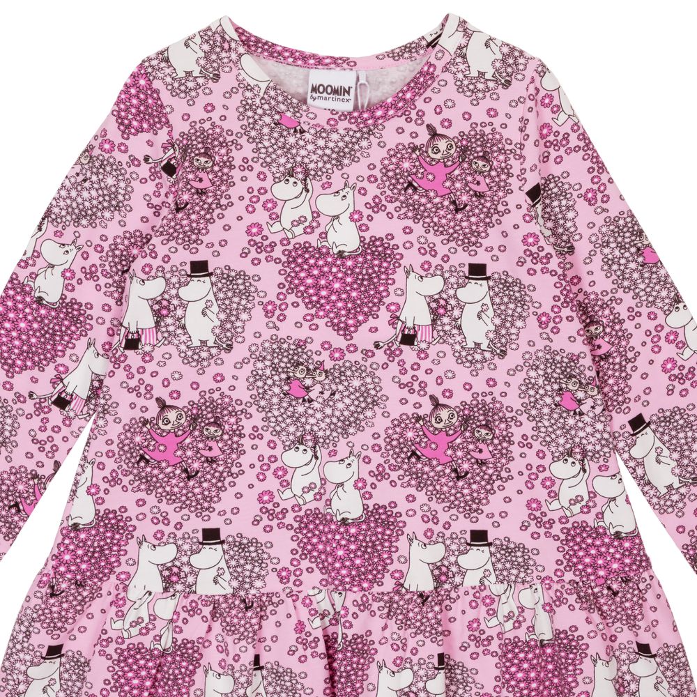 Moomin Friends Dress Pink - Image 3