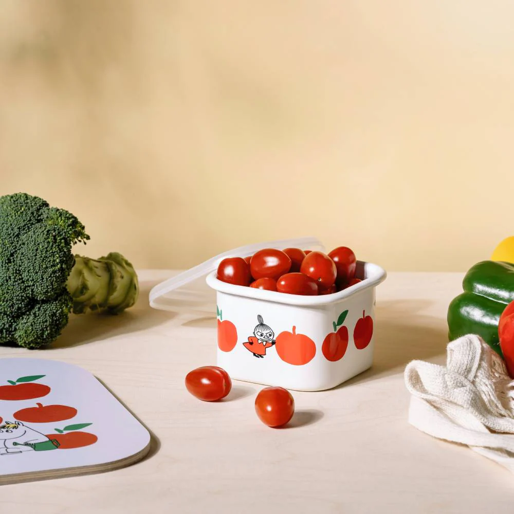 Moomin Joyfull Apples Jar 0,6dl Red