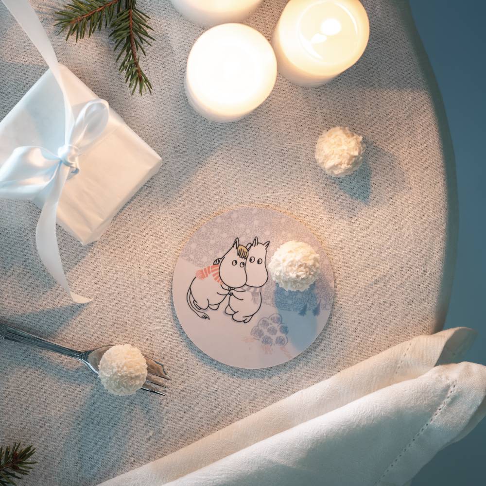 Moomin Let it Snow Coasters Ø10cm
