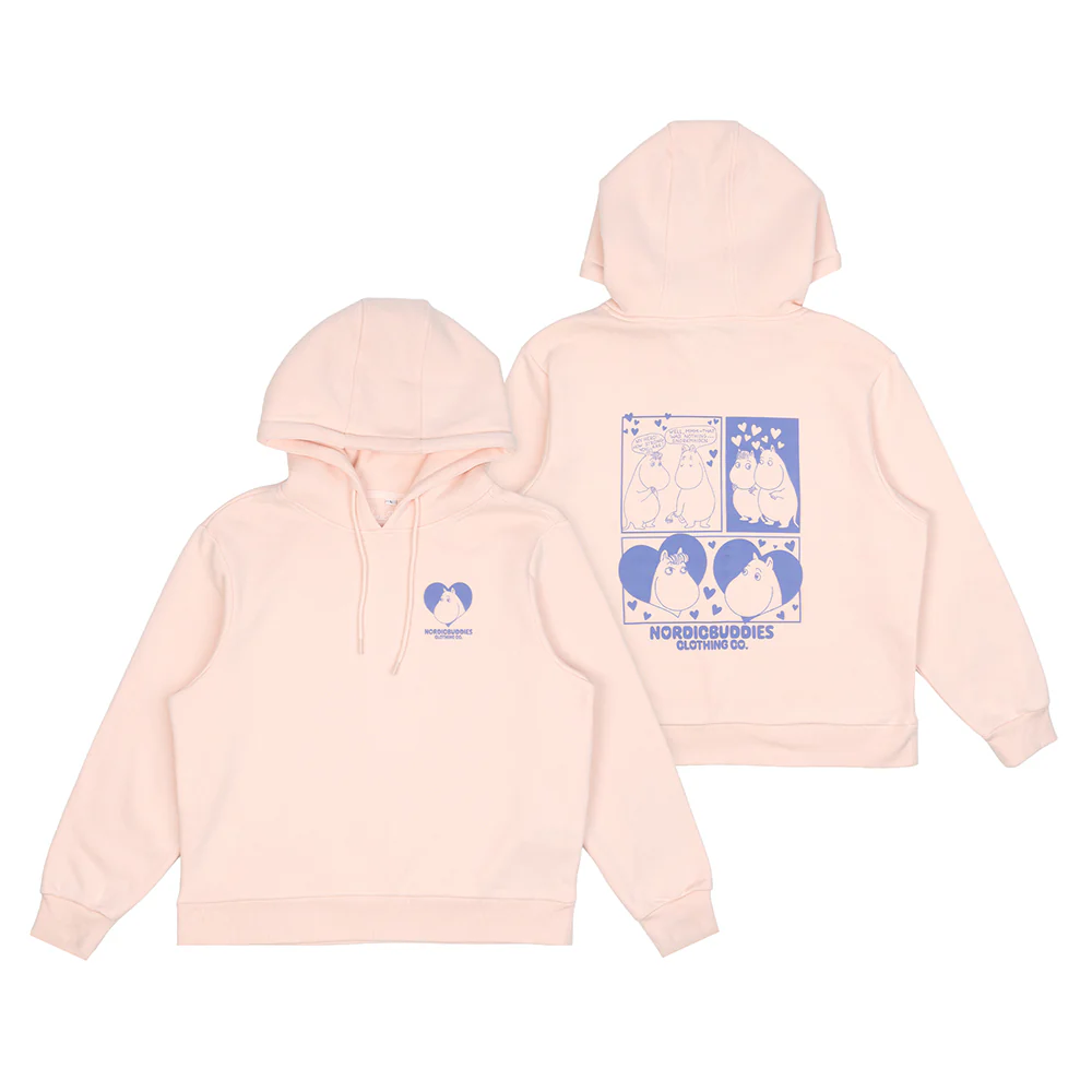 Moomin Love Hoodie Pink - Image 2