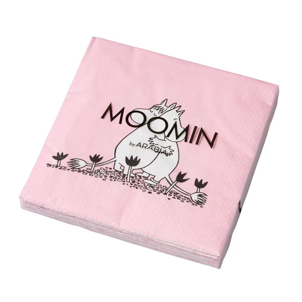 Moomin Love Napkins Pink 33cm - Image 2