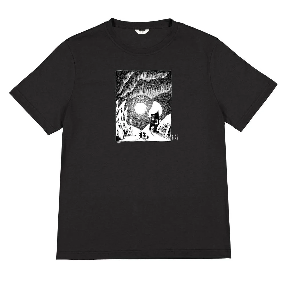 Moomin Magical Winter T-shirt Black - Image 2
