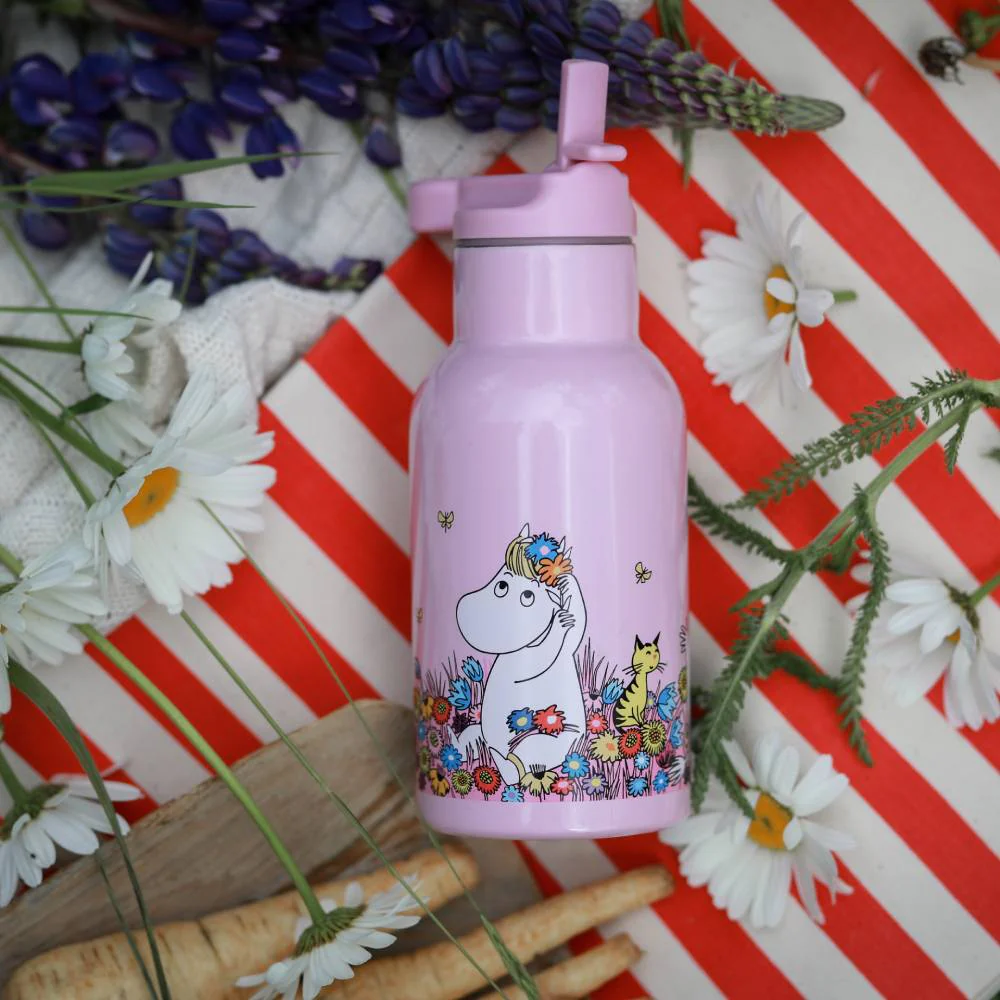 Moomin Meadow Thermal Bottle Pink 340ml - Image 5
