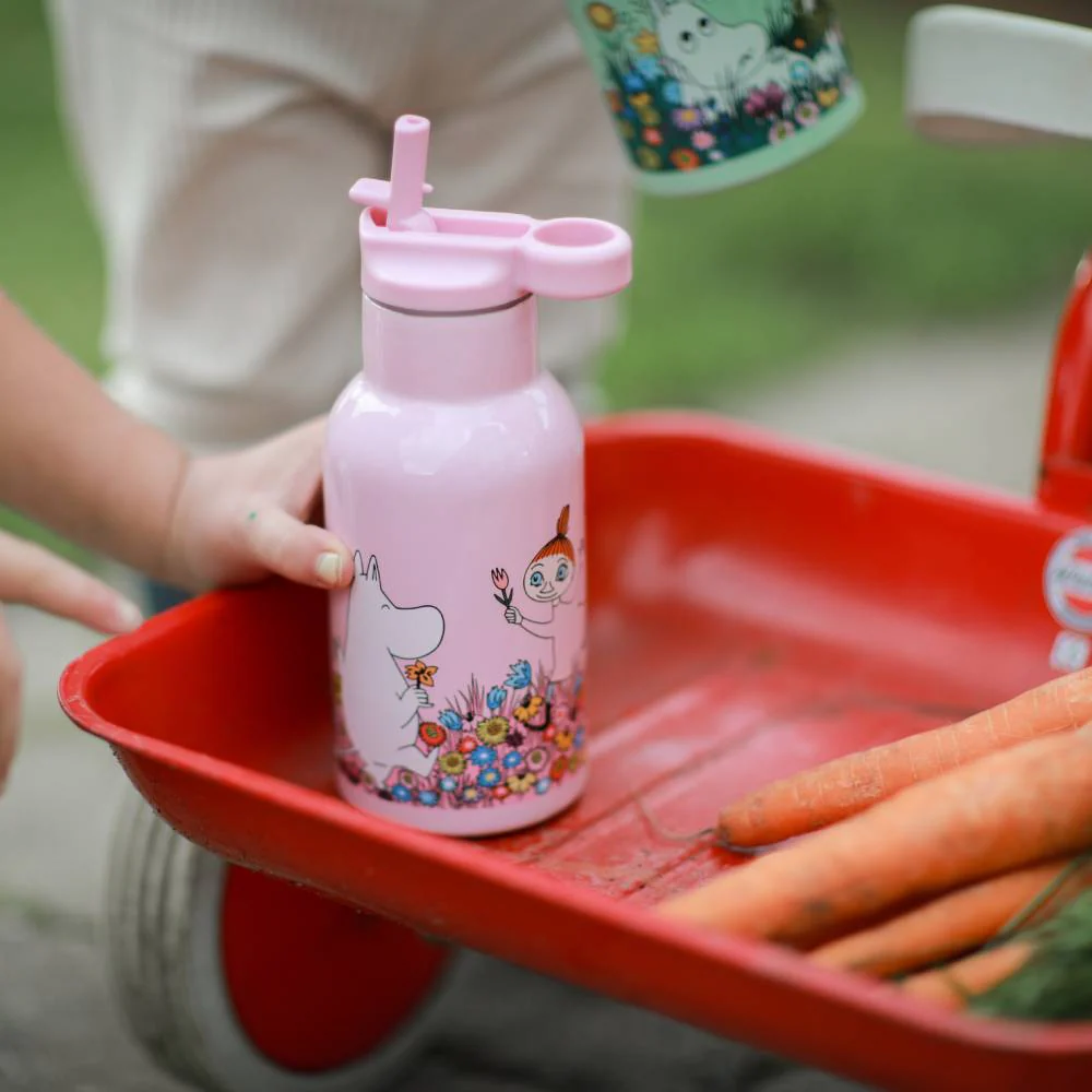 Moomin Meadow Thermal Bottle Pink 340ml - Image 6