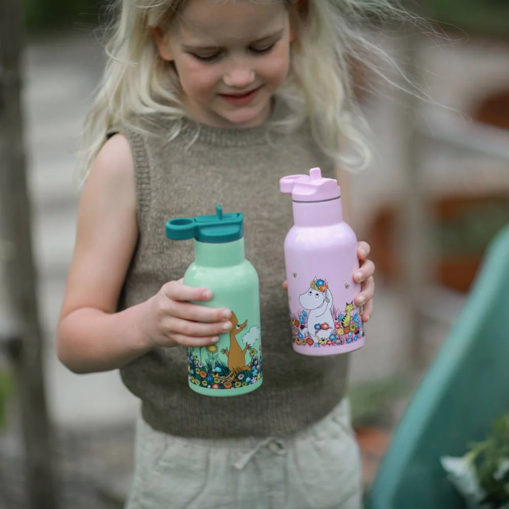Moomin Meadow Thermal Bottle Pink 340ml - Image 7