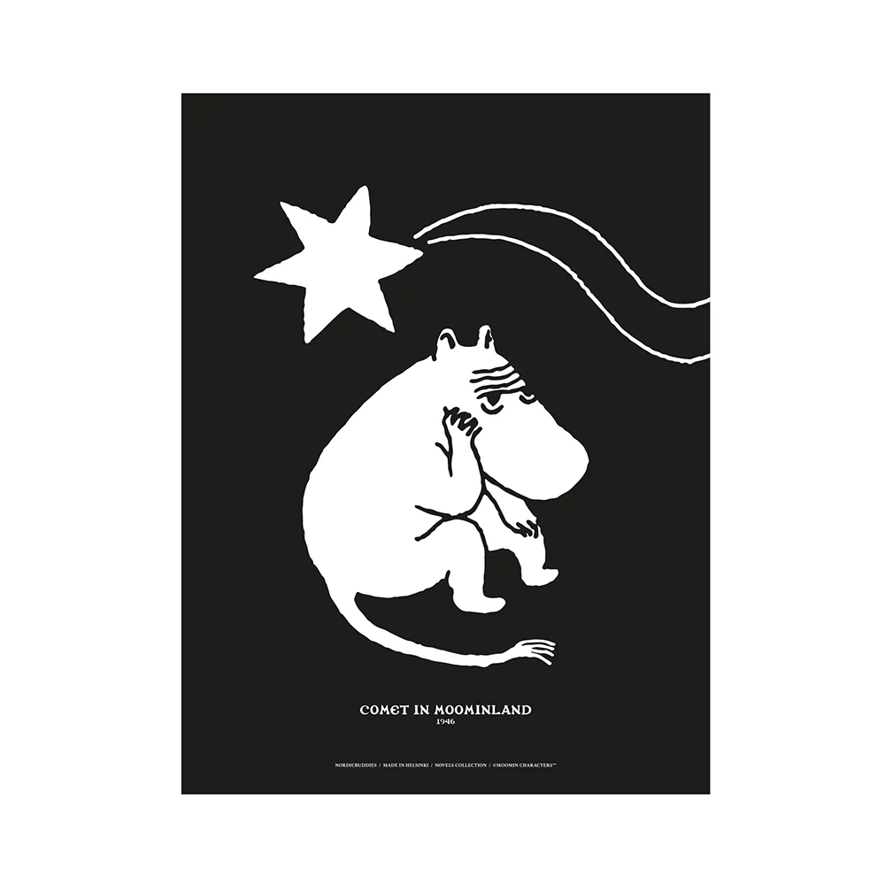 Moomin Novels Collection Poster 30x40cm Black - Image 2