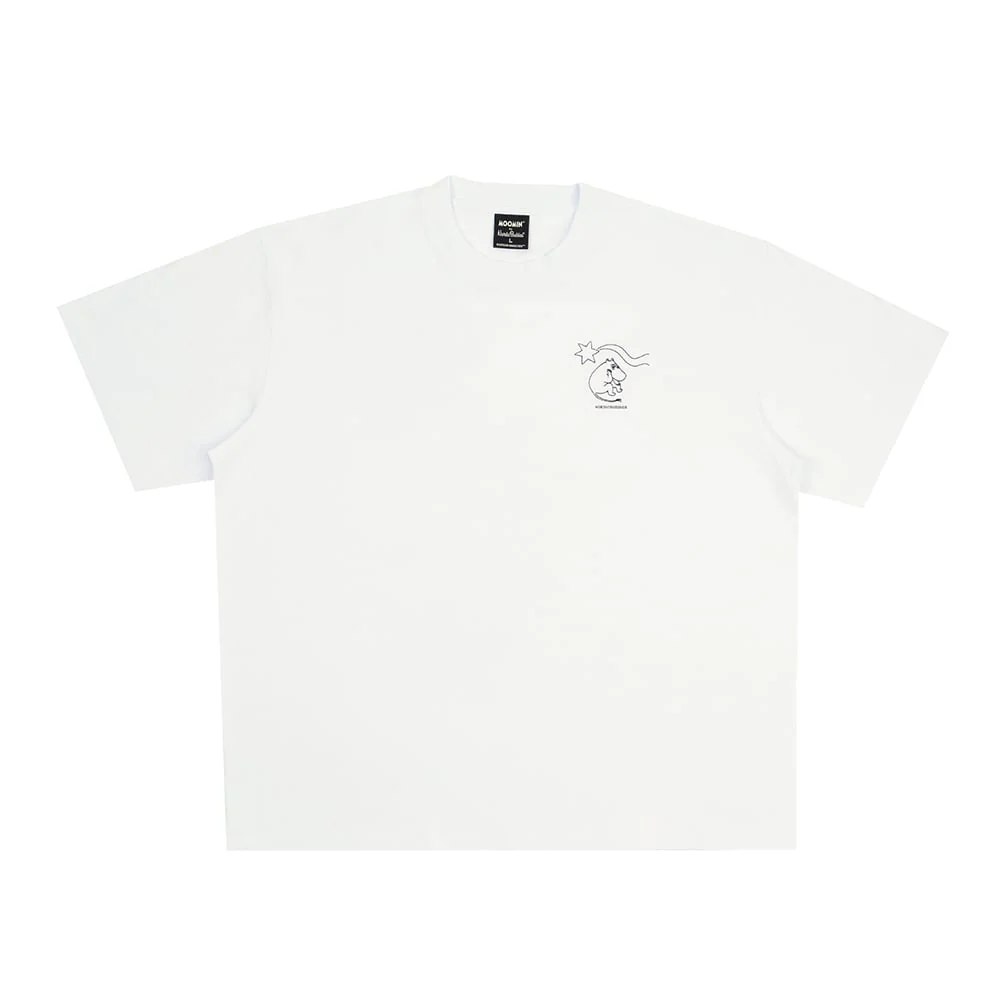 Moomin Novels Collection Pyrstötähti T-shirt Unisex White - Image 3