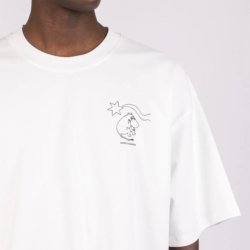 Moomin Novels Collection Pyrstötähti T-shirt Unisex White - Image 7
