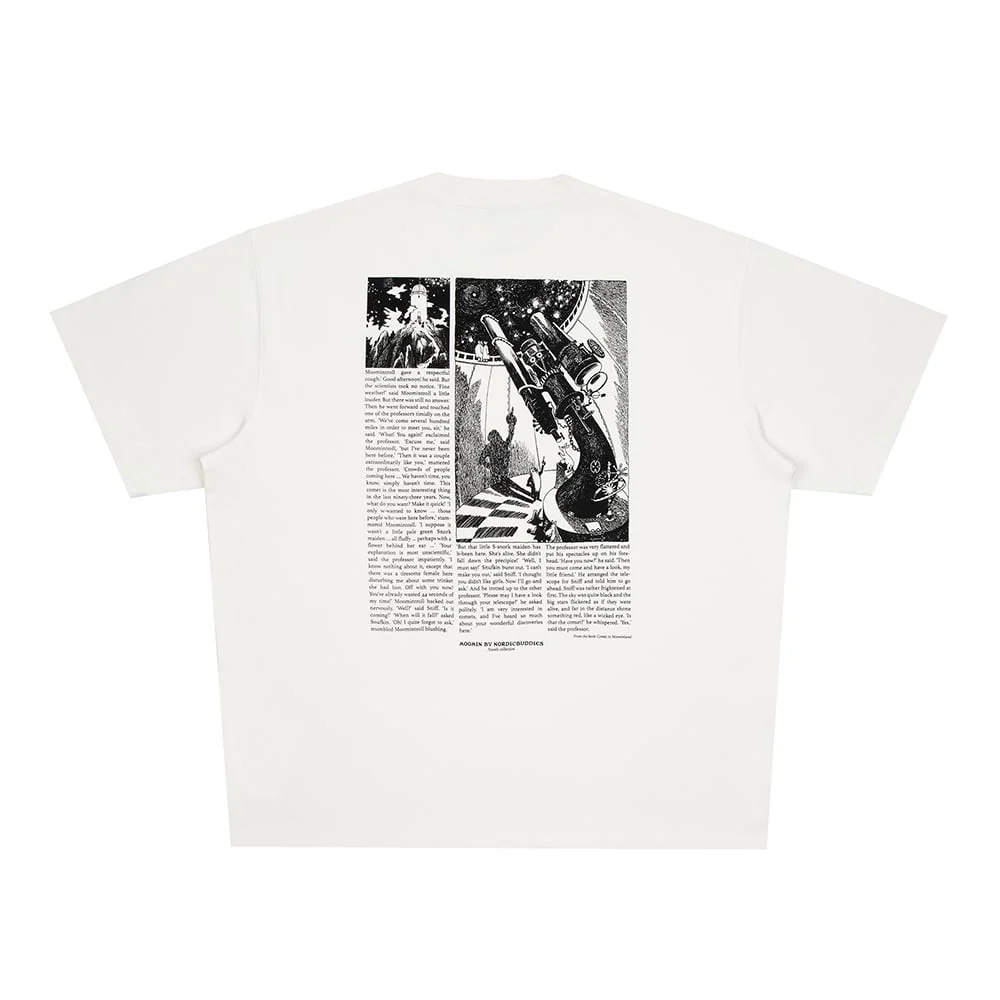 Moomin Novels Collection Stilts T-shirt Unisex White - Image 4