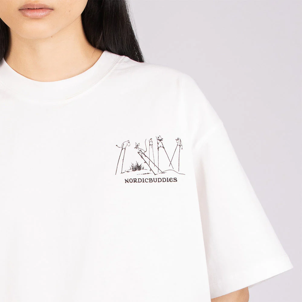 Moomin Novels Collection Stilts T-shirt Unisex White - Image 5