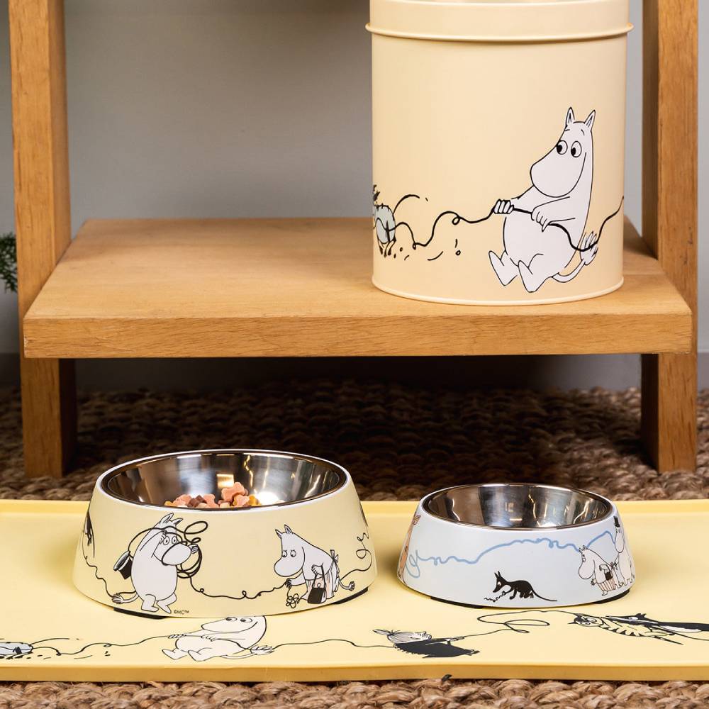 Moomin For Pets Food Bowl Yellow M - Image 3