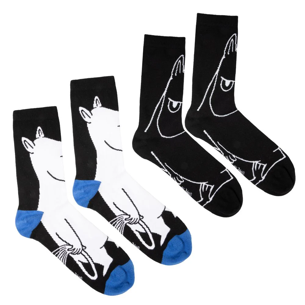 Moomintroll Socks Gift Set Black 2-pack - Image 3
