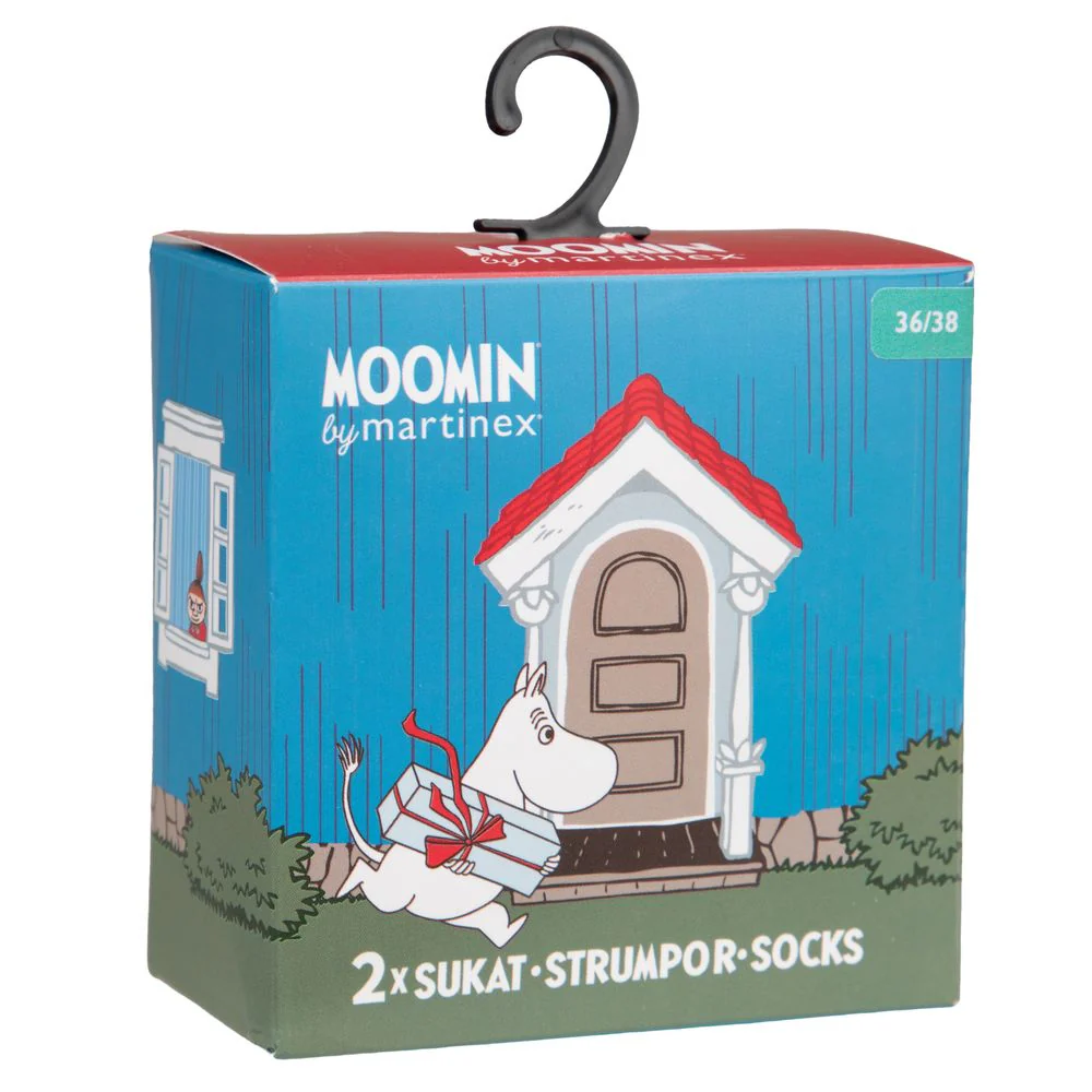 Moomintroll Socks Gift Set Black 2-pack - Image 4