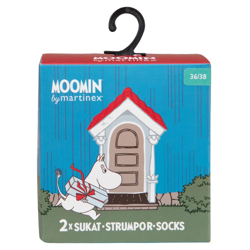 Moomintroll Socks Gift Set Black 2-pack - Image 5