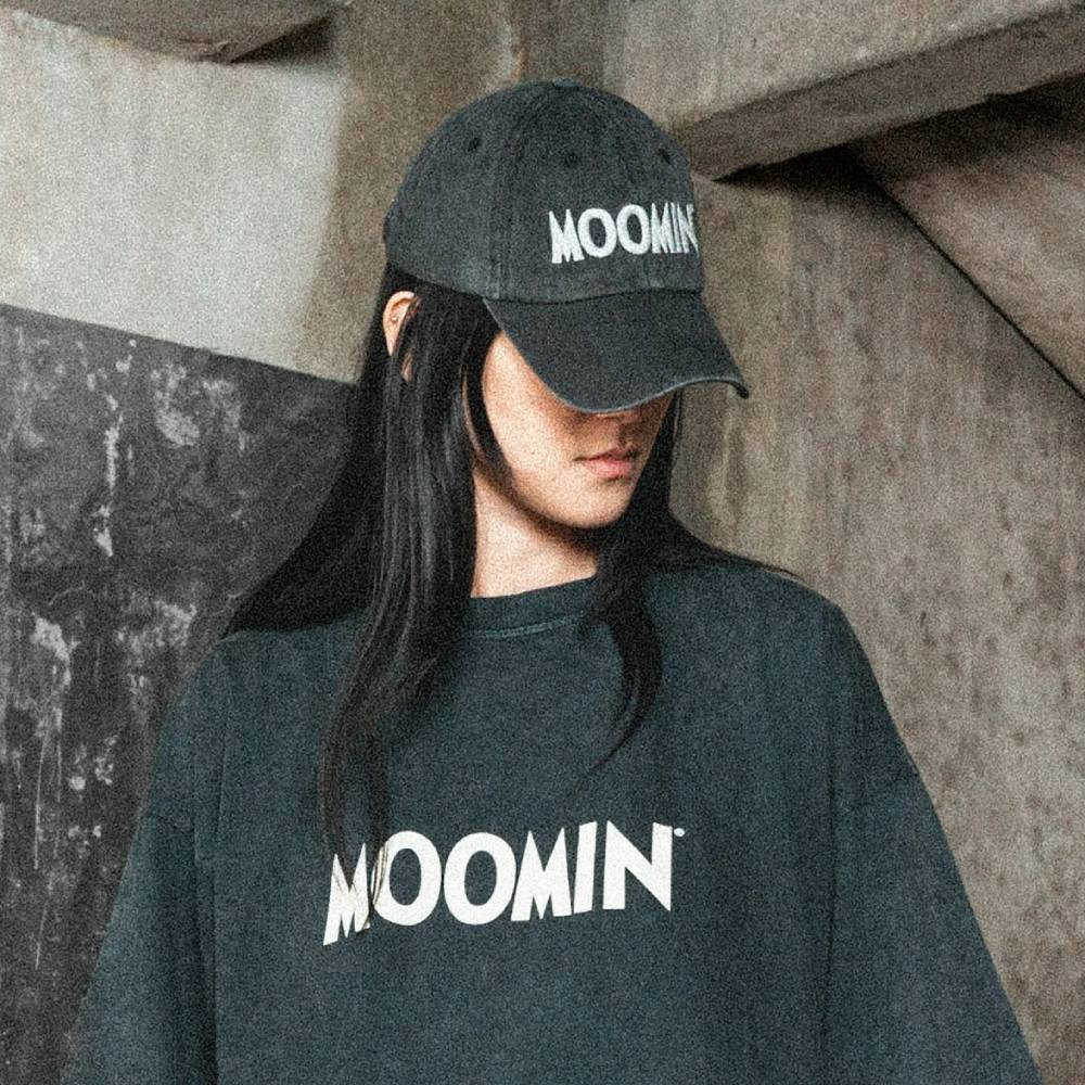 Moomin x Mert Otsamo Logo Cap Vintage Black - Image 2