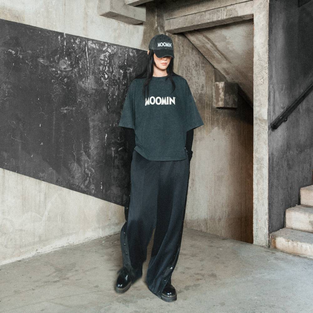 Moomin x Mert Otsamo Logo T-shirt Vintage Black - Image 2