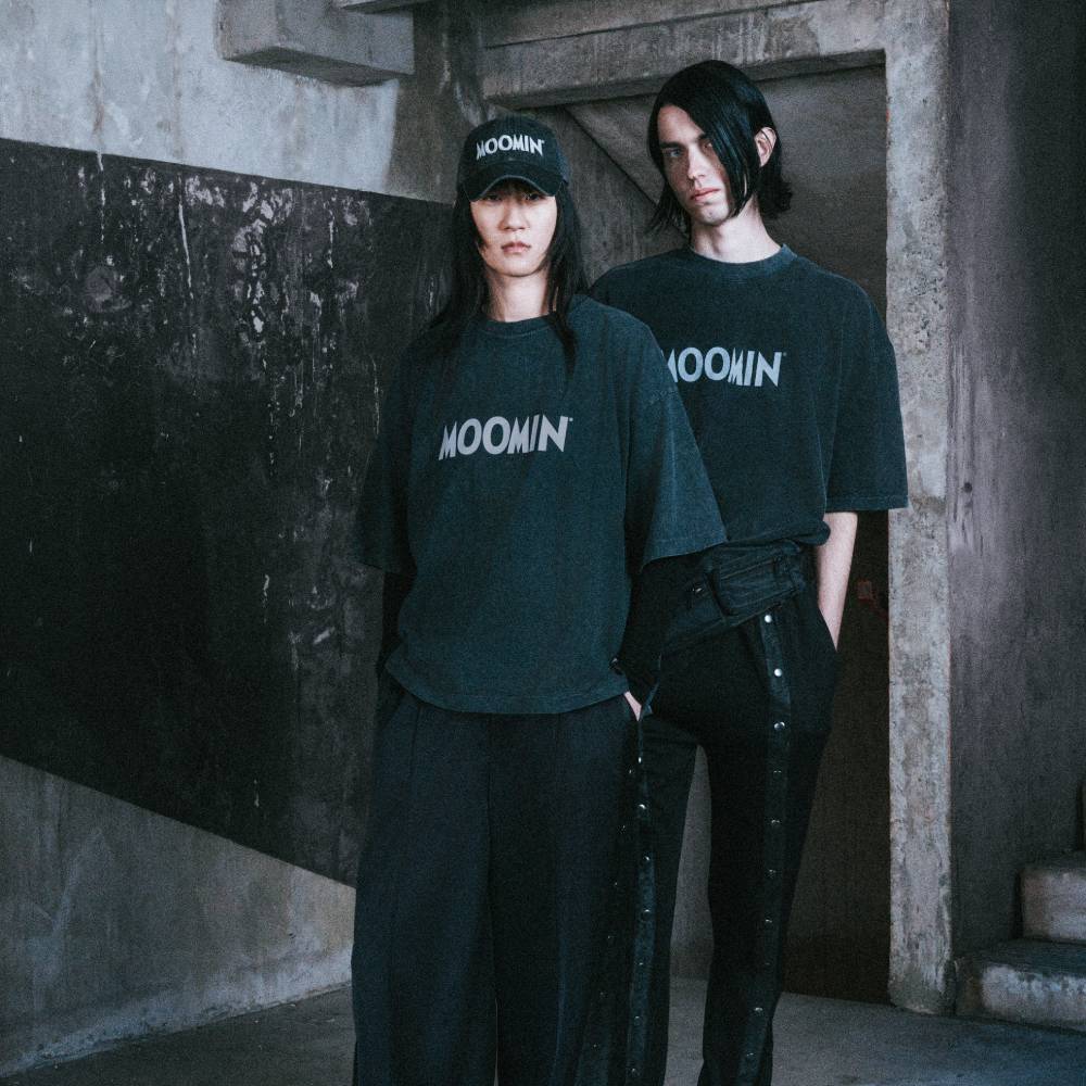 Moomin x Mert Otsamo Logo T-shirt Vintage Black - Image 7