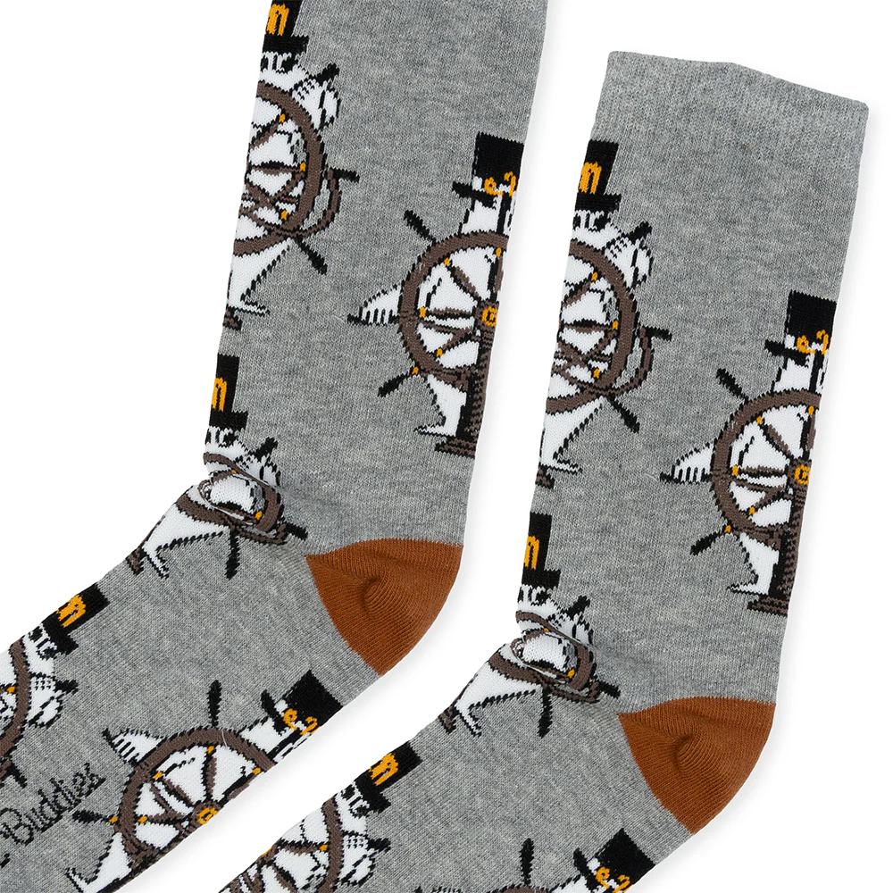 Moominpappa Helm 40-45 Socks Grey - Image 3