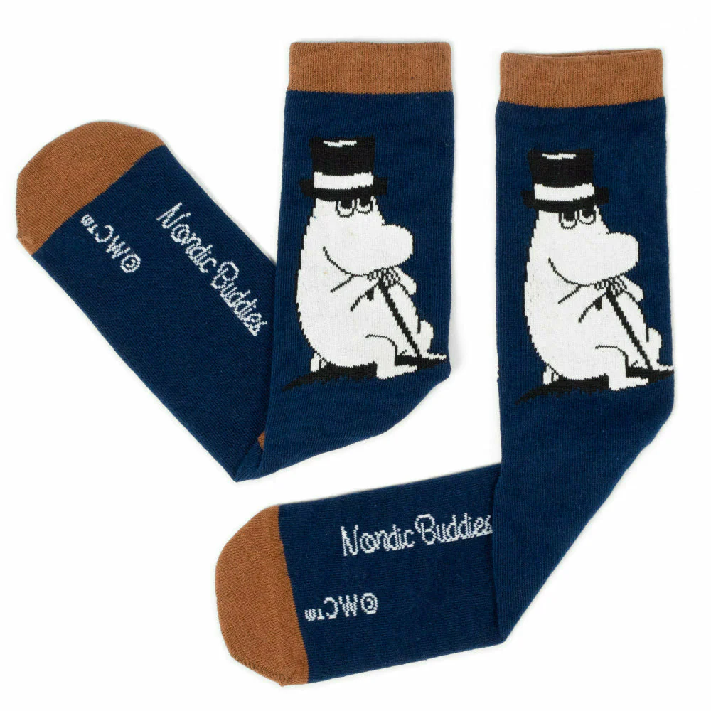 Moominpappa Wondering Socks Navy Blue 40-45