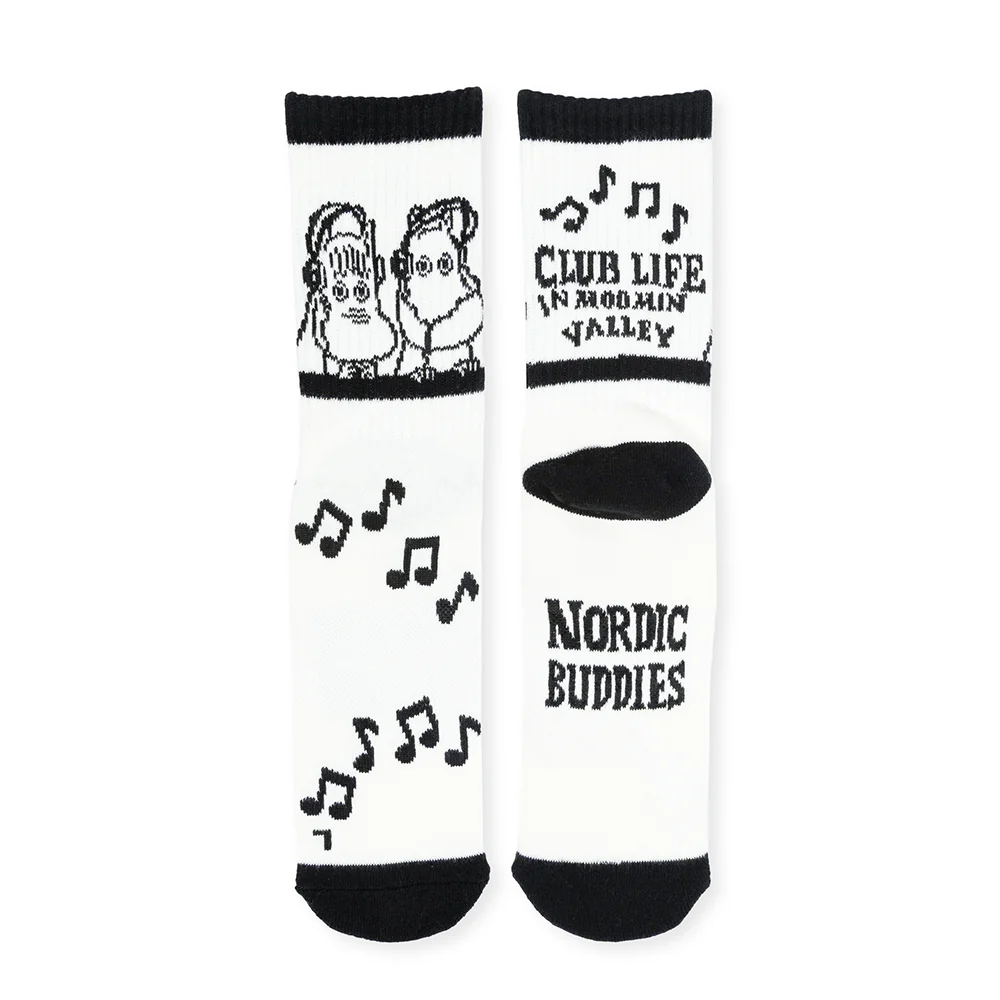 Moomin Club Life Active Socks 36-42 B&W - Image 2