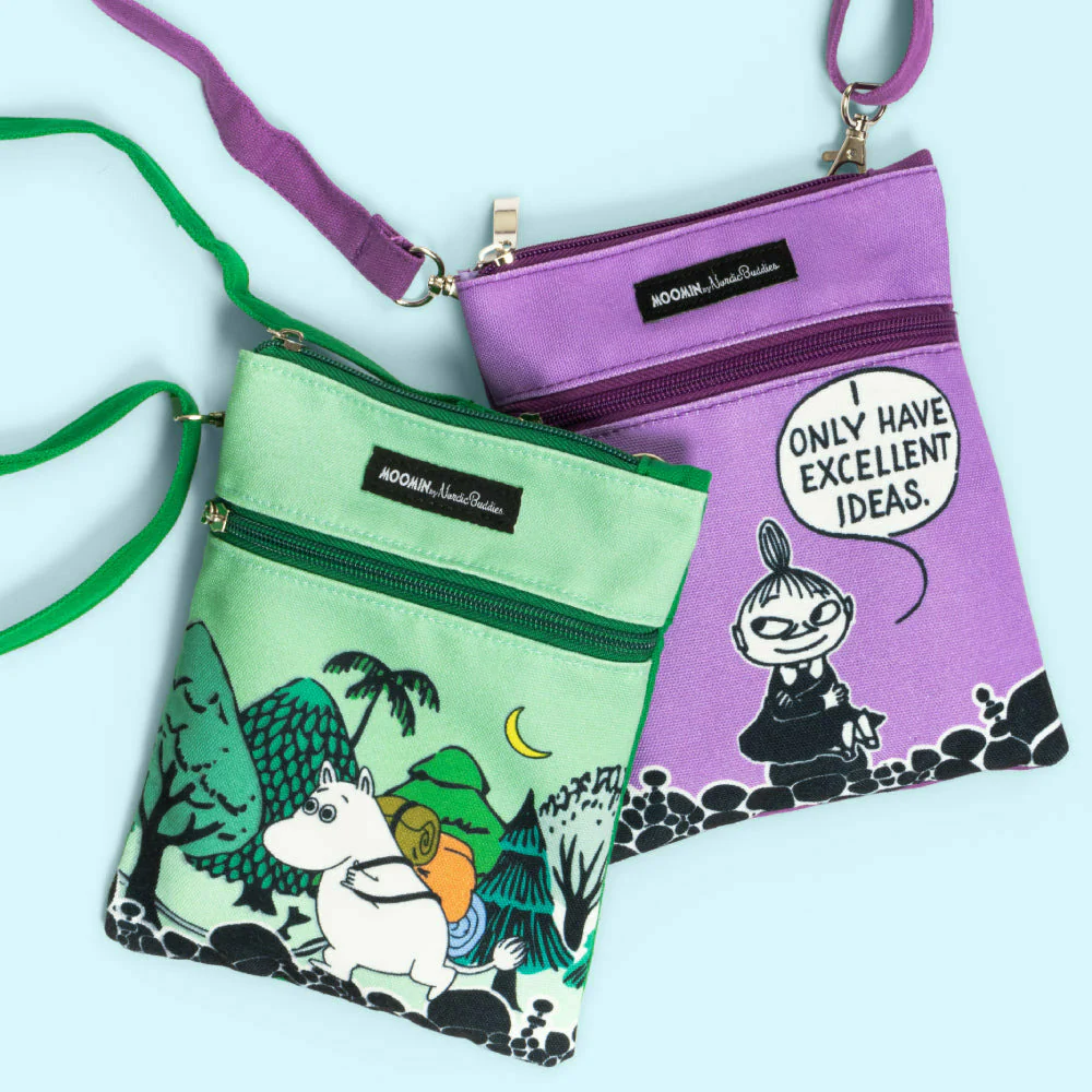 Moomintroll Adventuring Passport Bag Green - Image 3