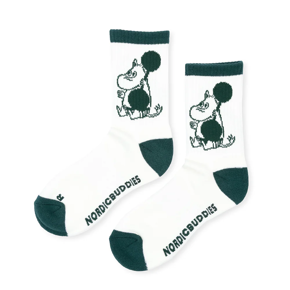 Moomintroll Exercising Active Socks 40-45 WhiteGreen