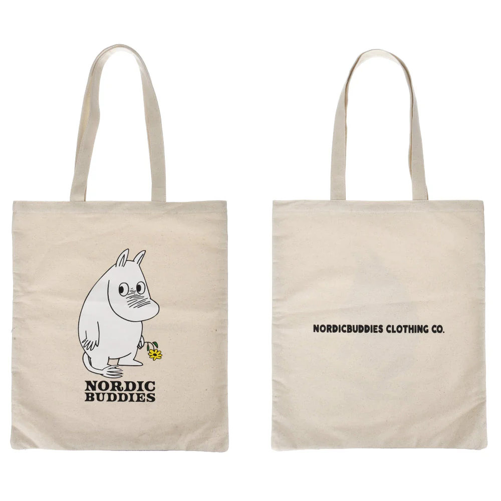 Moomintroll Flower Tote Bag Beige