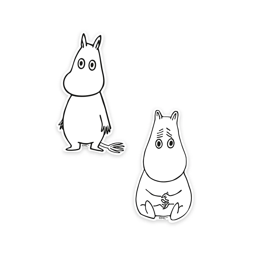 Moomintroll XL Stickers 2-set