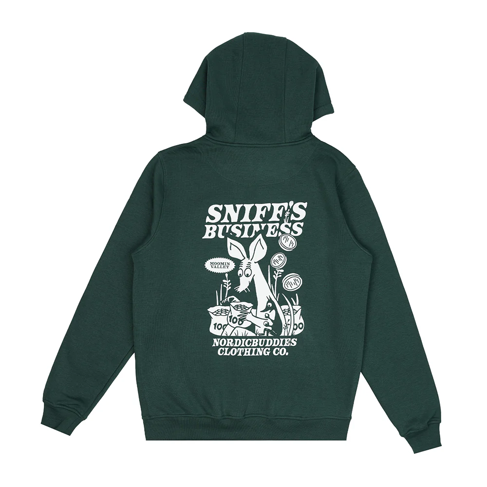 Sniff's Business Hoodie Darkgreen - Image 3