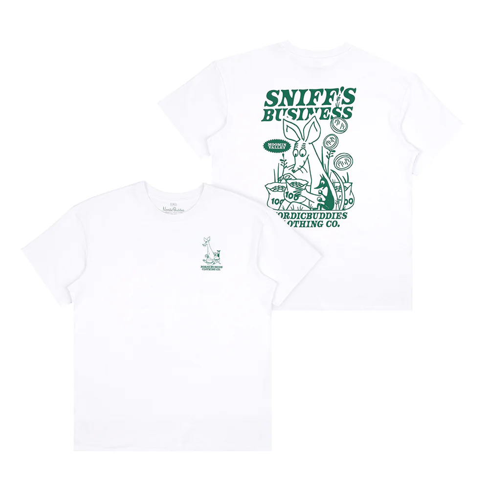 Sniff's Business T-shirt White - Image 4
