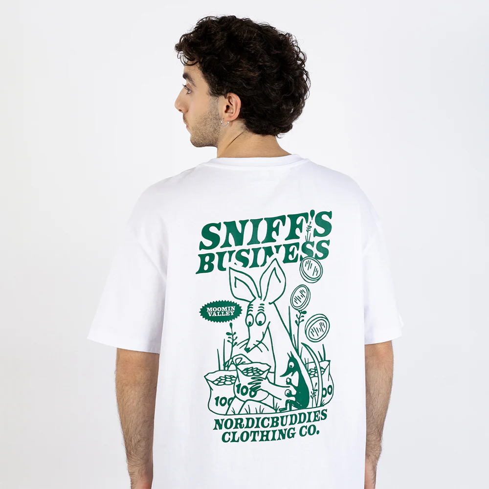 Sniff's Business T-shirt White - Image 5