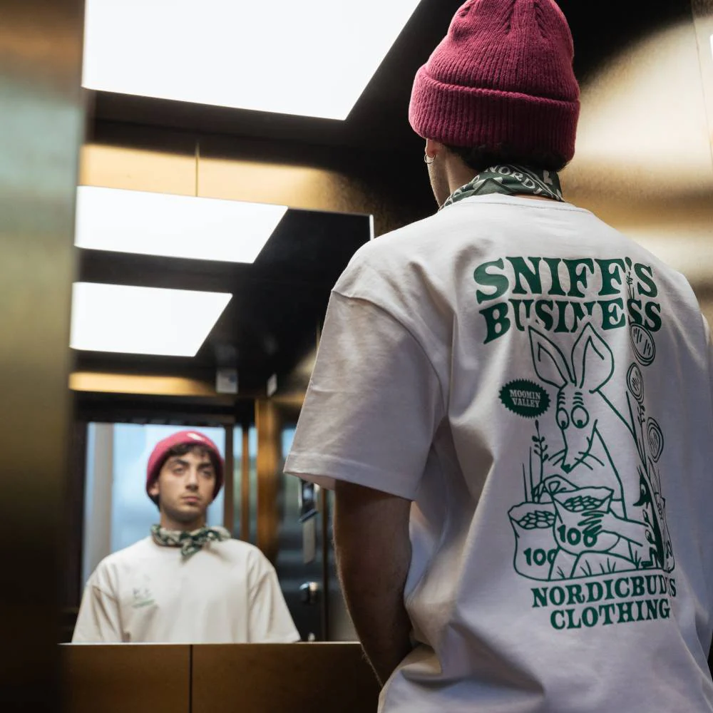 Sniff's Business T-shirt White - Image 8
