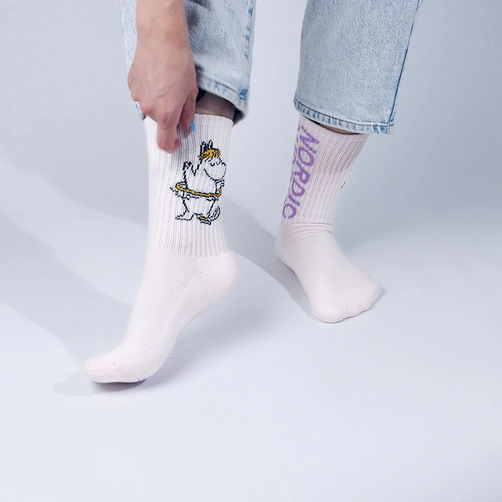 Snorkmaiden Dancing Retro Socks Light Pink 36-42