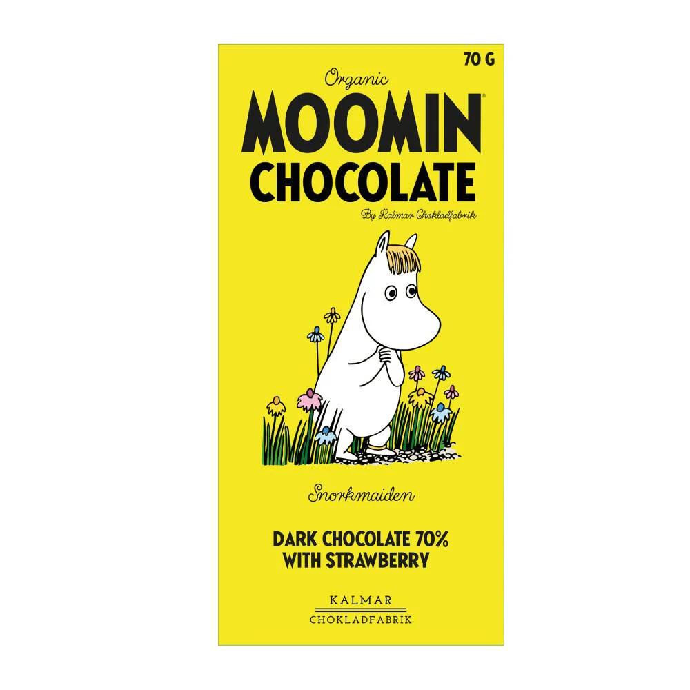Snorkmaiden Dark Chocolate & Strawberry 70g