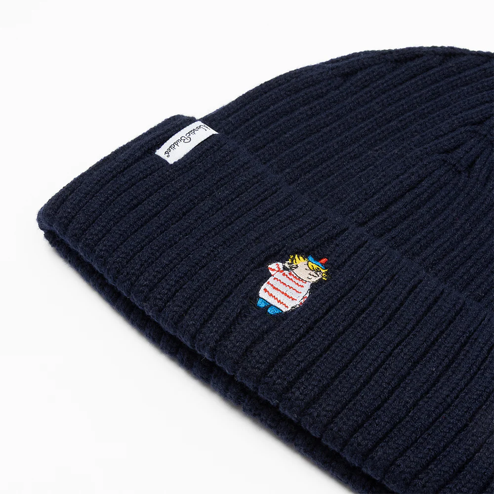 Too-Ticky Embroidery Beanie Darkblue - Image 3